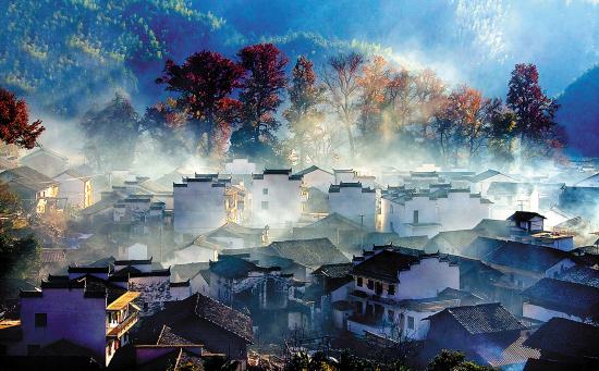秋季最美红叶盛景